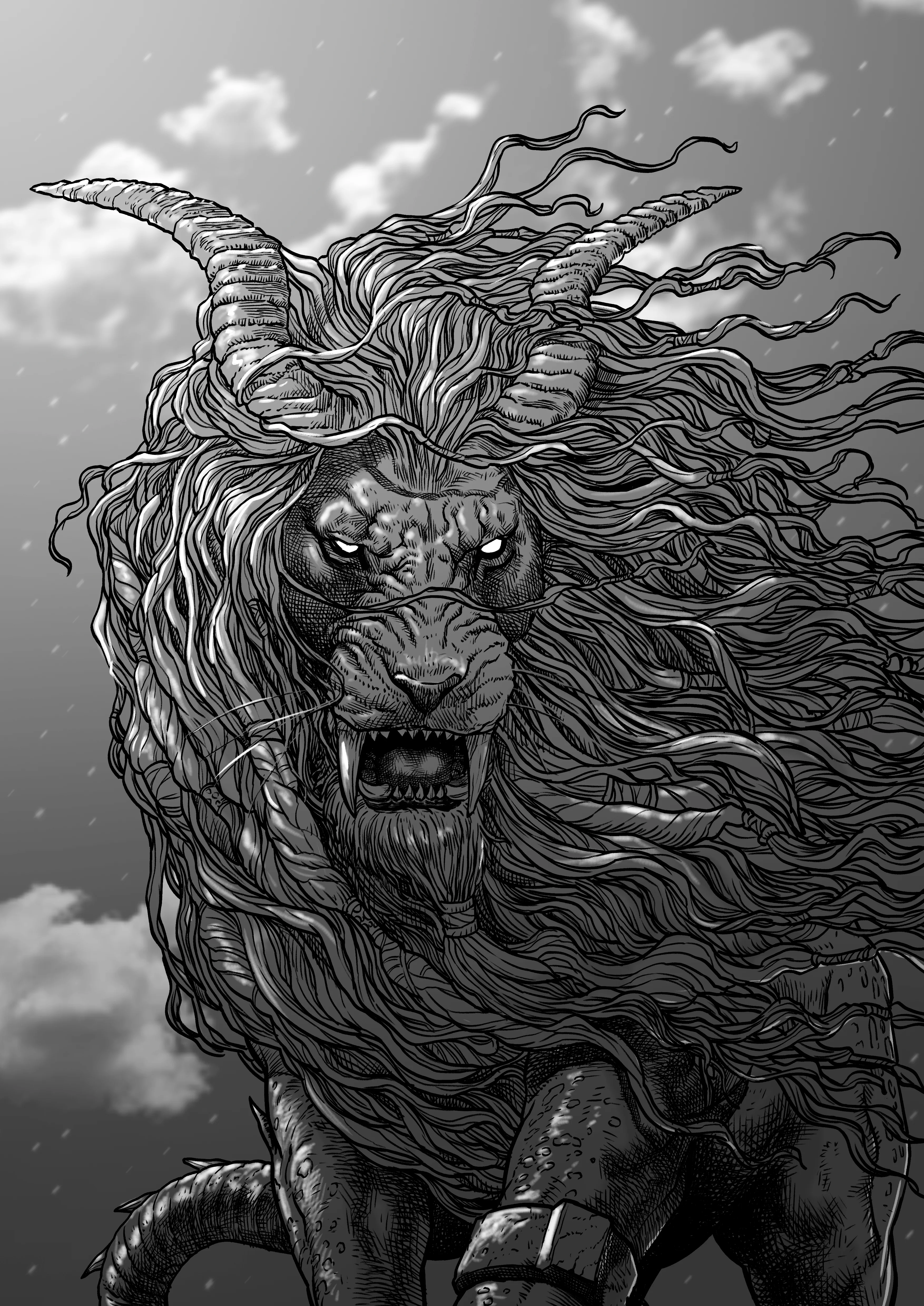 Fanart Kiara mutação na muralha