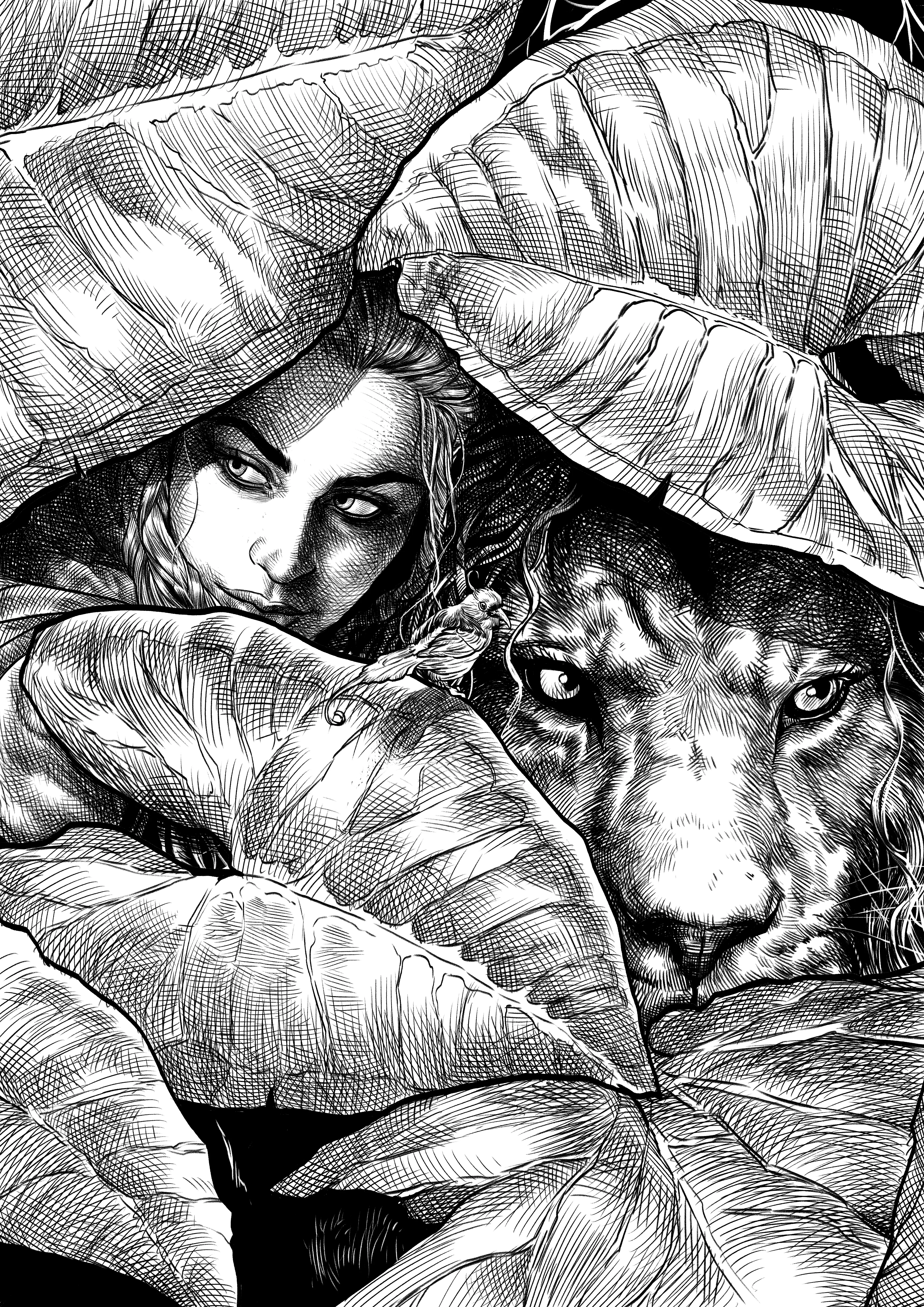 Fanart Kiara e kyller na floresta